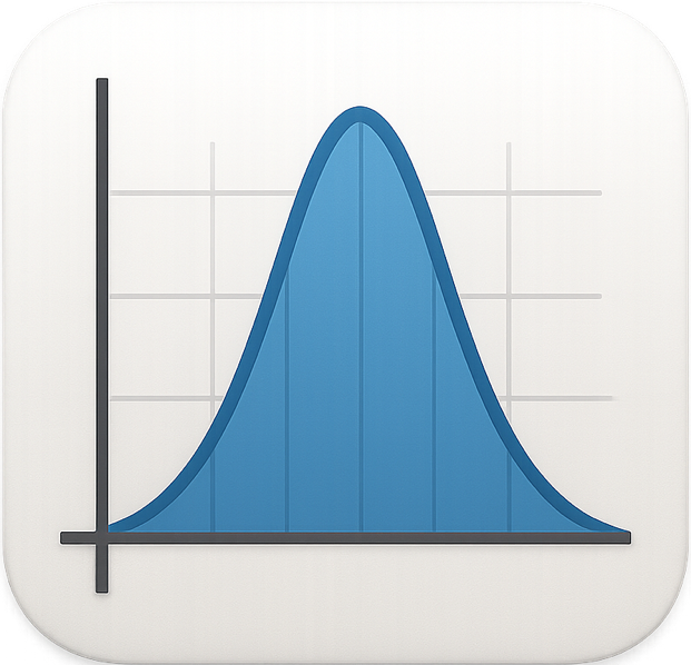 Statistical distribution explorer icon